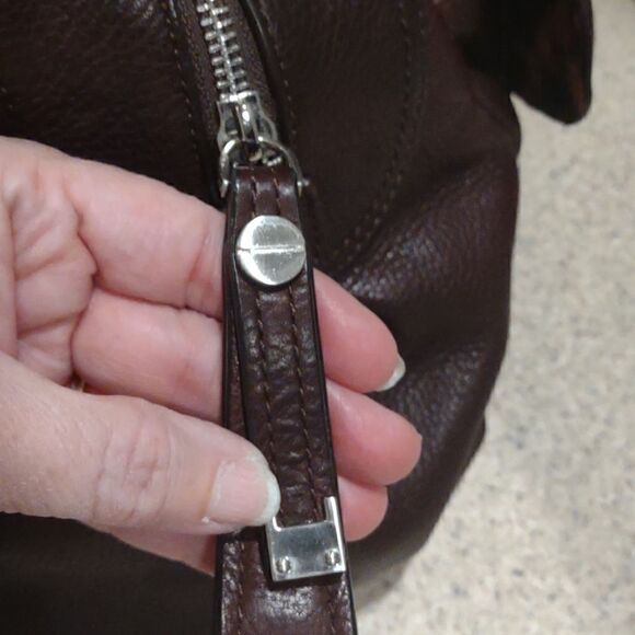 Large Vintage Brown Makowsky Leather Purse.  P1 - Picture 7 of 9